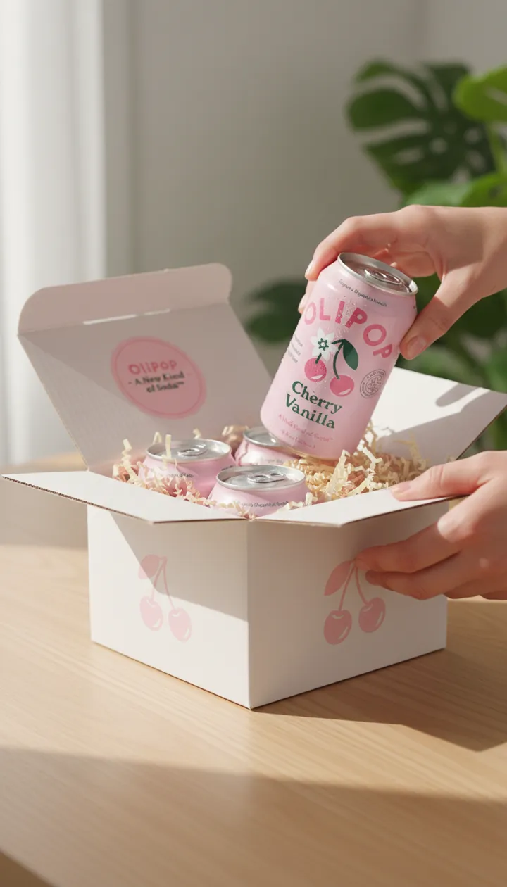 Olipop beverage transformation - after