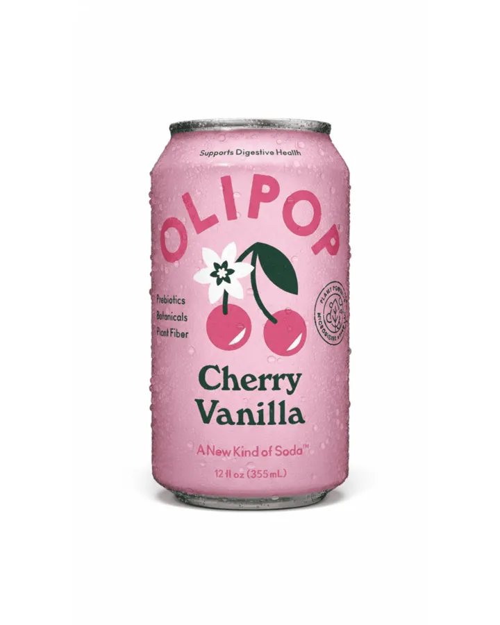 Olipop beverage transformation - before