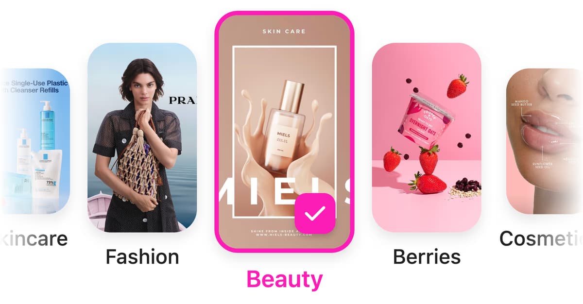 AI video ad creation interface